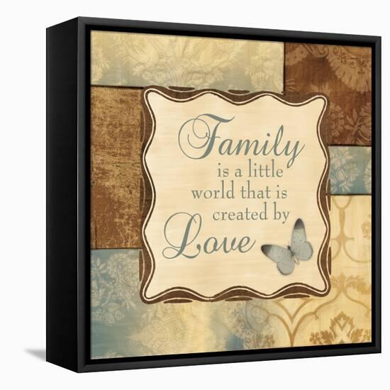 Family Is a Little World-Piper Ballantyne-Framed Stretched Canvas