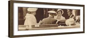 'Family Joke' - leaving the Royal Yacht Albert and Victoria at Cowes, c1935 (1937)-Unknown-Framed Photographic Print