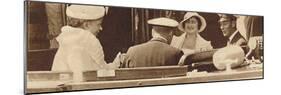 'Family Joke' - leaving the Royal Yacht Albert and Victoria at Cowes, c1935 (1937)-Unknown-Mounted Photographic Print