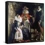 Family Jordaens in the Garden-Jacob Jordaens-Framed Stretched Canvas