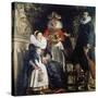 Family Jordaens in the Garden-Jacob Jordaens-Stretched Canvas