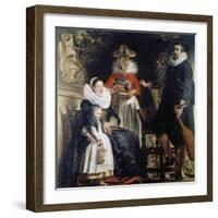 Family Jordaens in the Garden-Jacob Jordaens-Framed Giclee Print