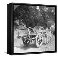 Family Journeying Through the Jungle Near Mingun, Burma, 1908-null-Framed Stretched Canvas