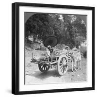 Family Journeying Through the Jungle Near Mingun, Burma, 1908-null-Framed Photographic Print