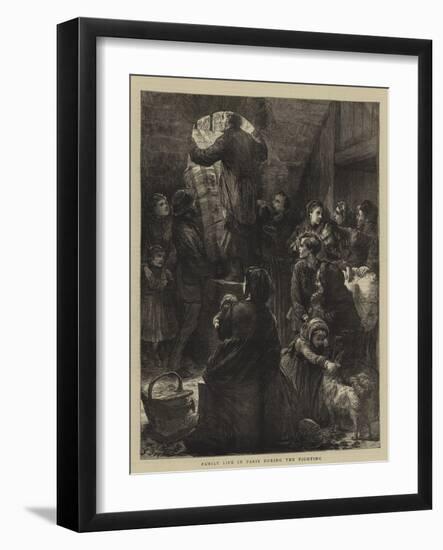 Family Life in Paris During the Fighting-Godefroy Durand-Framed Giclee Print