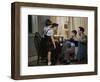 Family Listening to a Radio-William P. Gottlieb-Framed Photographic Print