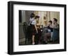 Family Listening to a Radio-William P. Gottlieb-Framed Photographic Print