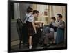 Family Listening to a Radio-William P. Gottlieb-Framed Photographic Print