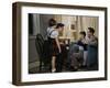 Family Listening to a Radio-William P. Gottlieb-Framed Photographic Print