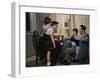 Family Listening to a Radio-William P. Gottlieb-Framed Photographic Print