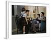 Family Listening to a Radio-William P. Gottlieb-Framed Photographic Print