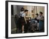 Family Listening to a Radio-William P. Gottlieb-Framed Photographic Print