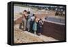 Family Observing a School Construction Site-William P^ Gottlieb-Framed Stretched Canvas