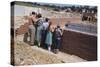 Family Observing a School Construction Site-William P^ Gottlieb-Stretched Canvas