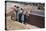 Family Observing a School Construction Site-William P. Gottlieb-Stretched Canvas