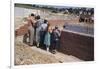 Family Observing a School Construction Site-William P. Gottlieb-Framed Photographic Print