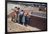 Family Observing a School Construction Site-William P. Gottlieb-Framed Photographic Print