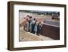 Family Observing a School Construction Site-William P. Gottlieb-Framed Photographic Print