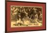 Family of a Woman Ouled Nai-Etienne & Louis Antonin Neurdein-Framed Giclee Print