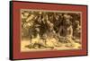 Family of a Woman Ouled Nai-Etienne & Louis Antonin Neurdein-Framed Stretched Canvas