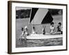 Family of Apollo 8 Astronaut William Anders on a Sailboat-Ralph Morse-Framed Premium Photographic Print