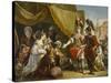 Family of Darius before Alexander, 1750 (Oil on Canvas)-Francesco Fontebasso-Stretched Canvas