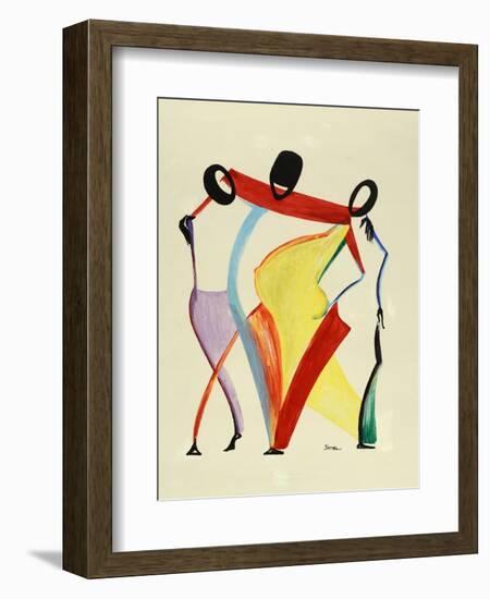 Family of Five-Ikahl Beckford-Framed Giclee Print