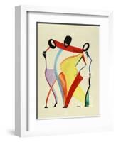 Family of Five-Ikahl Beckford-Framed Giclee Print