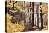 Family of Moose-Kestrel Michaud-Stretched Canvas