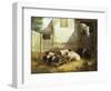 Family of Pigs-John Frederick Herring I-Framed Giclee Print