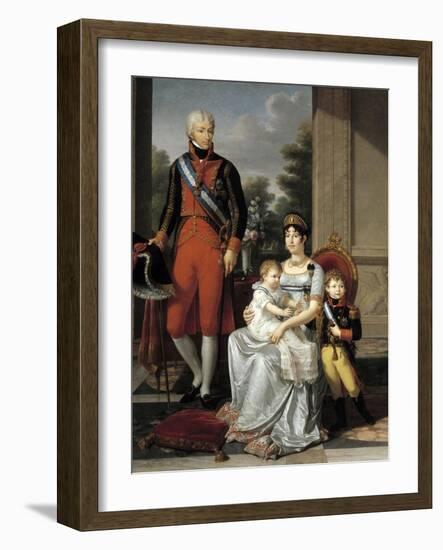 Family of the King of Etruria, 1804-Francois-xavier Fabre-Framed Giclee Print