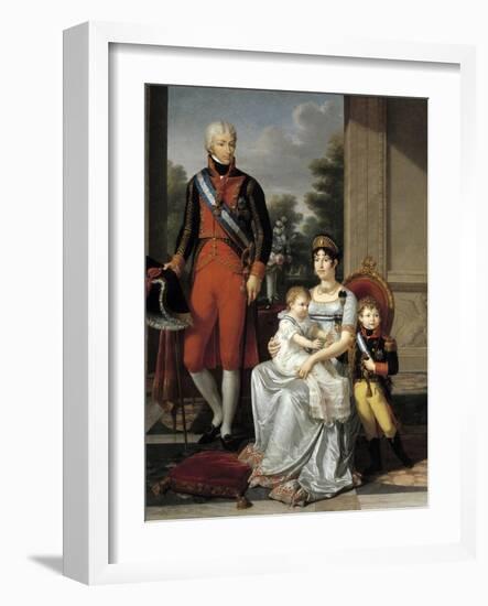 Family of the King of Etruria, 1804-Francois-xavier Fabre-Framed Giclee Print