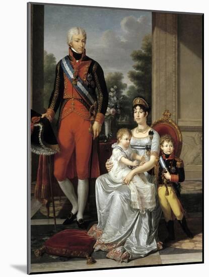 Family of the King of Etruria, 1804-Francois-xavier Fabre-Mounted Giclee Print