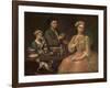 Family of Three at Tea, c.1727-Richard Collins-Framed Giclee Print