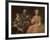 Family of Three at Tea, c.1727-Richard Collins-Framed Giclee Print