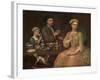 Family of Three at Tea, c.1727-Richard Collins-Framed Giclee Print