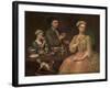 Family of Three at Tea, c.1727-Richard Collins-Framed Giclee Print