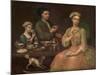 Family of Three at Tea, c.1727-Richard Collins-Mounted Giclee Print