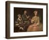 Family of Three at Tea, c.1727-Richard Collins-Framed Giclee Print