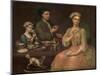 Family of Three at Tea, c.1727-Richard Collins-Mounted Giclee Print