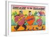 Family of Three Holding Huge Candy Boxes in Heart Shapes-Lantern Press-Framed Art Print