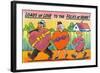 Family of Three Holding Huge Candy Boxes in Heart Shapes-Lantern Press-Framed Art Print