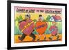 Family of Three Holding Huge Candy Boxes in Heart Shapes-Lantern Press-Framed Art Print