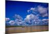 Family on a Canoe, Amazon River, Iquitos, Peru, South America-Laura Grier-Mounted Photographic Print