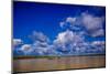 Family on a Canoe, Amazon River, Iquitos, Peru, South America-Laura Grier-Mounted Photographic Print