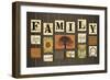 Family on strings-Art Licensing Studio-Framed Giclee Print