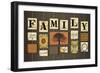 Family on strings-Art Licensing Studio-Framed Giclee Print