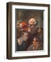 Family on the Barricades-Honoré Daumier-Framed Giclee Print