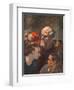 Family on the Barricades-Honoré Daumier-Framed Giclee Print