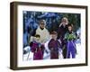 Family on the Slopes-null-Framed Premium Photographic Print